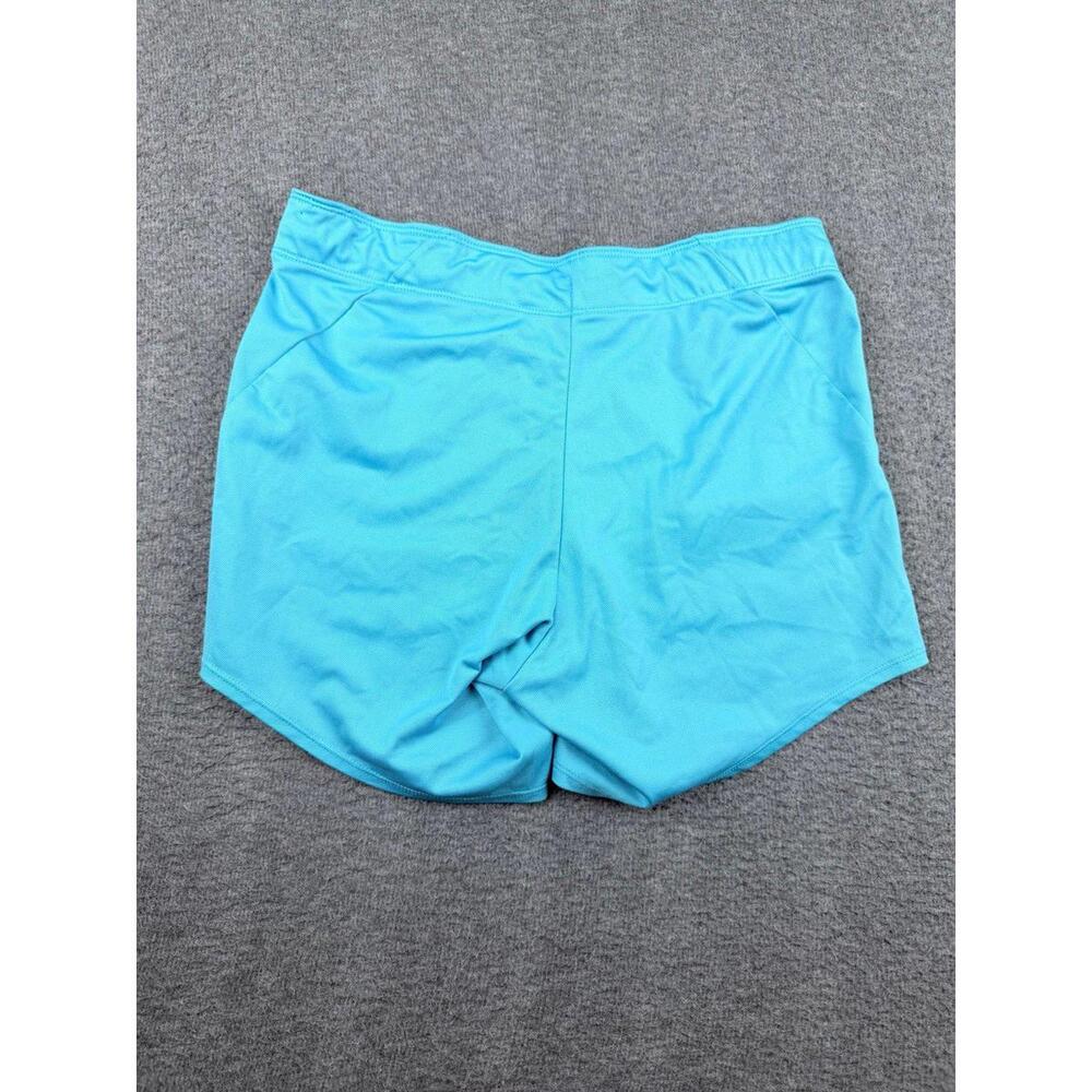 Nike Women's Small Dri-FIT Attack Training Shorts Laser Blue Rollover Waist - Picture 2 of 9